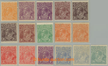 261982 - 1918-1923 SG.56-66, George V. ½P - 1Sh4P, complete set with