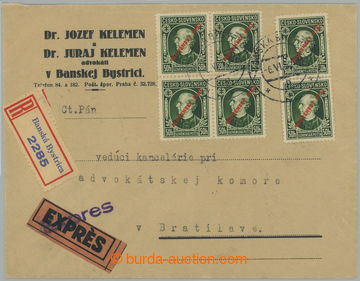 261994 - 1939 commercial Reg and express letter franked with. overpri