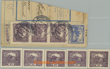 262026 -  Pof.11, 25h violet, selection of for specialist, 5 pcs of s