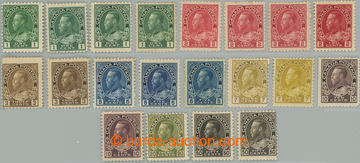 262033 - 1911-1922 SG.196-215, George V. (small format) 1c - 50c, rar