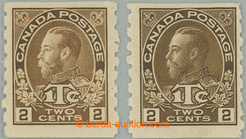 262042 - 1916 SG.241, 243, George V. WAR TAX 2c+1c, coil- with vertic