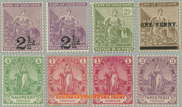 262055 - 1891-1902 SG.55, 55a, 56, 57, 58-60, 59a, Alegorie, sestava 