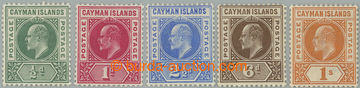 262062 - 1905 SG.8-12, Edward VII. ½P - 1Sh, complete set, wmk Mult 