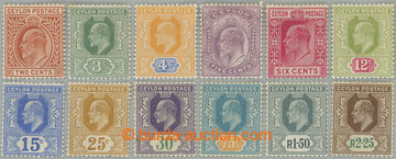 262074 - 1904-1905 SG.277-288, Edvard VII. 2c - 2,25R, kompletní řa