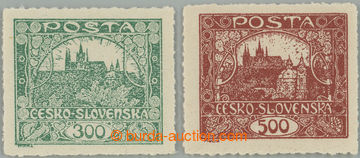 262077 -  Pof.23, 25, comp. of stamps 300h green and 500h brown, with