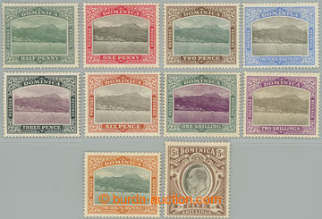 262150 - 1903-1907 SG.27-36, Roseau from the Sea + Edvard VII. ½P - 