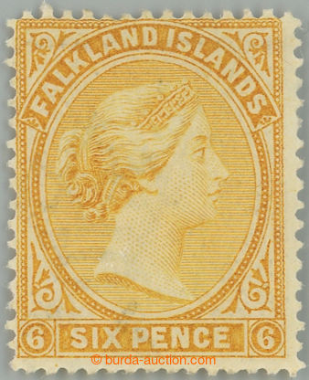 262166 - 1896 SG.34, Victoria 6P yellow; very fine piece, c.v.. £85