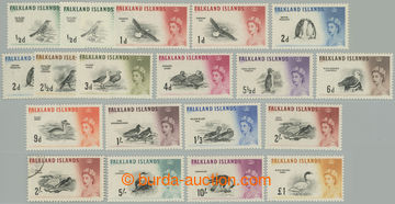 262184 - 1960-1966 SG.193-207, Elizabeth II. - Birds ½P - £1; compl