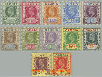 262191 - 1902-1905 SG.45-56, Edward VII. 1/2P-3Sh, wmk CA; very fine,