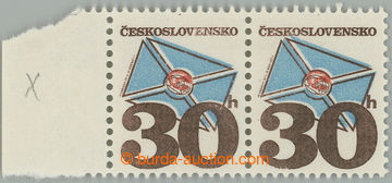 262200 - 1974 Pof.2111 production flaw, Postal emblems 30h, fluoresci