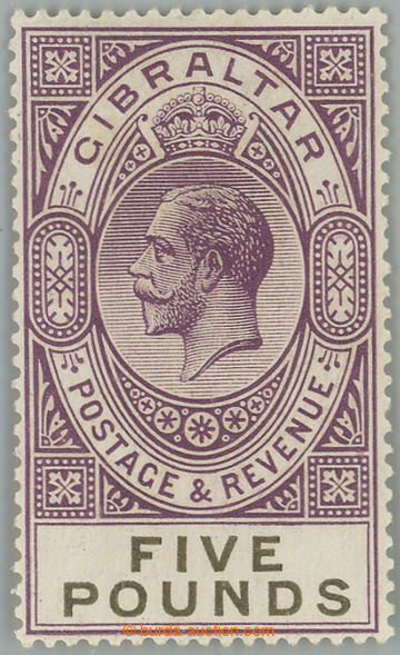 262208 - 1925-1932 SG.108, George V. £5 violet; VF, ligtly hinged, c