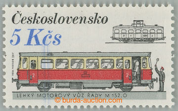 262291 - 1986 Pof.2767 VV, Čs. kolejová vozidla 5Kčs s výraznou m