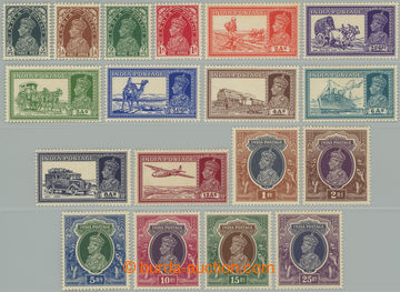 262295 - 1937-1940 SG.247-264, George VI. - Portraits and vehicles 3P