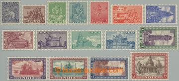 262300 - 1949-1952 SG.309-324, 333-333c, Motivy 3p - 15Rs; kompletní