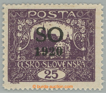 262305 -  Pof.SO8D Is, Hradčany 25h violet, line perforation 13¾ : 