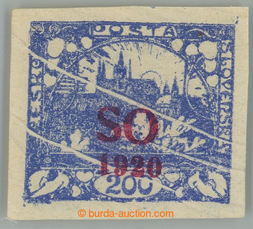 262306 -  Pof.SO19 DV+VV, Hradčany 200h ultramarine imperforated, ca