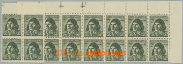 262311 - 1945 Pof.393 plate mark, London-issue 50h, 2x plate mark abo