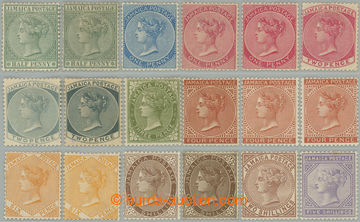 262318 - 1883-1897 SG.16-26, Victoria ½P - 5Sh, complete set of 11 s