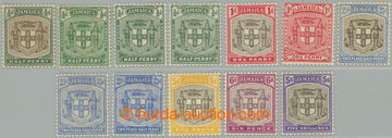 262320 - 1905-1911 SG.37-45, Coat of arms ½P - 5Sh, complete set wit