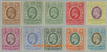 262334 - 1907-1908 SG.34-42, Edward VII. 1C - 75C; complete basic set