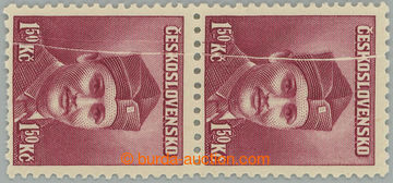 262341 - 1945 Pof.396 production flaw, London-issue 1,50CZK, vertical