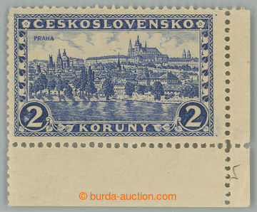 262343 - 1926 Pof.225a, Praha 2Kč ultramarínová, pravý dolní roh