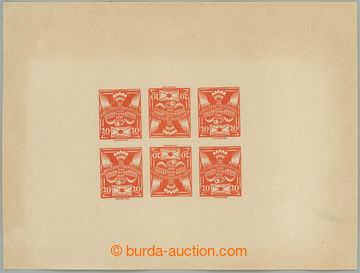 262381 - 1935 FORGERY / Švandův forgery values 20h orange, print bl