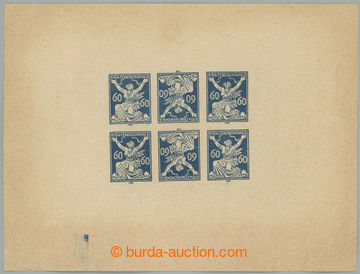 262384 - 1935 FORGERY / Švandův forgery  values 60h blue, print blo