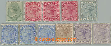 262394 - 1885-1890 SG.20-29, Viktorie ½P - 1Sh, kompletní série dl