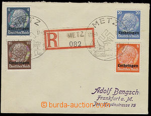 26246 - 1940 LOTRINSKO  Reg letter sent from Metz 17.10.40, franked 