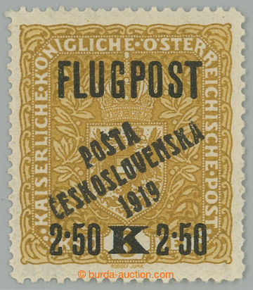 262465 -  Pof.53, Air FLUGPOST 2,50K/3K yellow / black, overprint typ