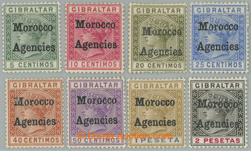 262472 - 1898-1900 BRITSKÁ POŠTA V MAROKU / SG.1-8, přetiskové Gi