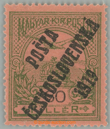 262489 -  Pof.94, 60f green / black, overprint type II.; small hint, 