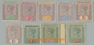 262500 - 1900 SG.1-9, Victoria ½P - 10Sh, complete set, wmk Crown CA