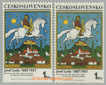 262501 - 1970 Pof.1824 II, Lada 1Kčs dark-blue, type II.; mint never