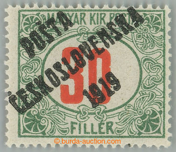 262507 -  Pof.139, Red numerals 30f green / red, IV. type; mint never