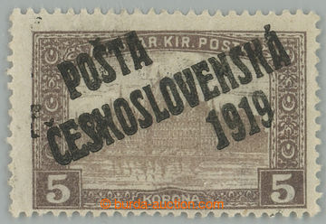 262517 -  Pof.117, 5 Koruna brown, overprint type I.; mint never hing