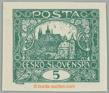 262529 -  Pof.4Nb Is, 5h dark green, unissued, plate 5; mint never hi