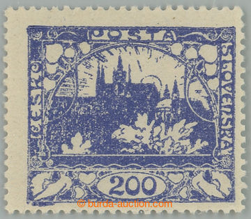 262560 -  Pof.22Aa, 200h fialově modrá s HZ 13¾ : 13½; bez nálep