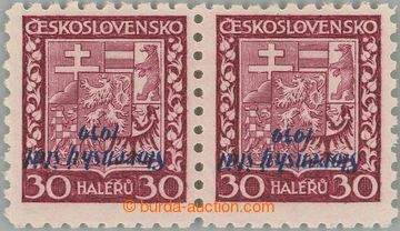 262566 - 1939 Sy.6 FP, Coat of arms 30h violet, horizontal pair with 