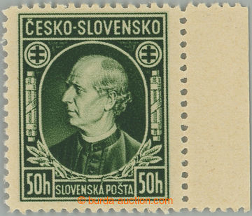 262583 - 1939 Sy.NZ23A, Hlinka 50h green without overprint Slovak Rep