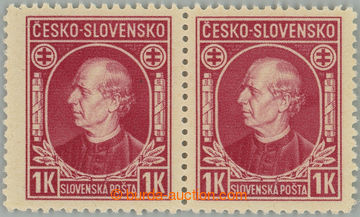 262586 - 1939 Sy.NZ24A, Hlinka 1 Koruna red without overprint Slovak 