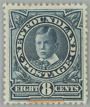 262612 - 1911-1916 SG.123a, Prince John 8c greenish blue; very fine, 