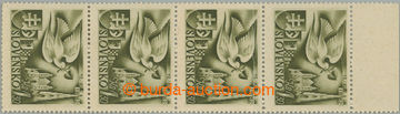 262627 - 1942 Sy.73 production flaw, Postal Congress 1,30 Koruna oliv