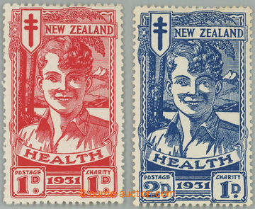 262637 - 1931 SG.546-547, Health Stamps 1+1P and 2P+1P; complete set,