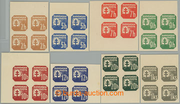 262649 - 1939 Sy.NV10Xx-NV21Xx, Coat of arms (I) 5h - 1Ks, comp. of 8