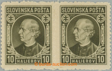 262655 - 1939 Sy.26C, Hlinka 10h with mixed perforation line perforat