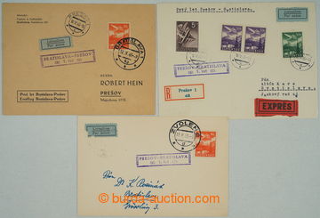 262670 - 1943 1. FLIGHT BRATISLAVA - PREŠOV, PREŠOV - BRATISLAVA, Z