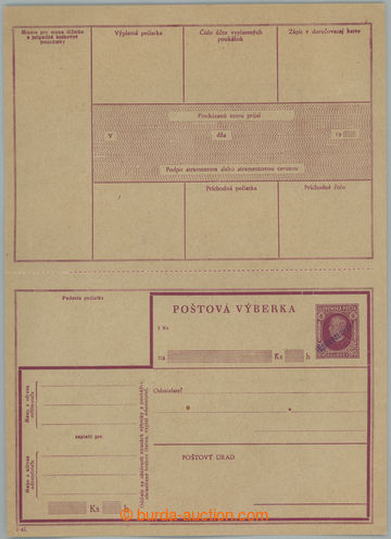 262677 - 1945 CPV13.3Bb, Hlinka 80h, fialový ruční přetisk ČESKO