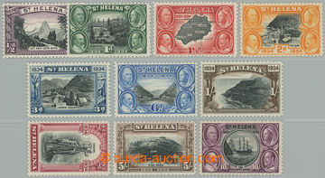 262717 - 1934 SG.114-123, 100 years colony/-ies, ½P - 1Sh, complete 